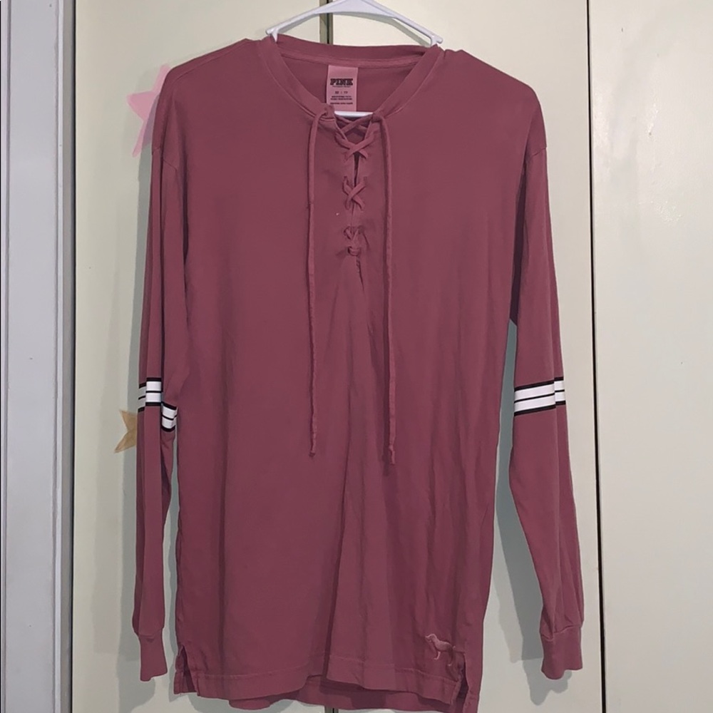 PINK Long sleeve warm pink top